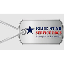 Blue service dogs logo